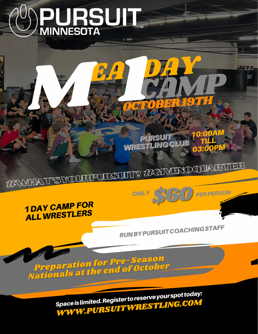 MEA 1 Day Wrestling Camp