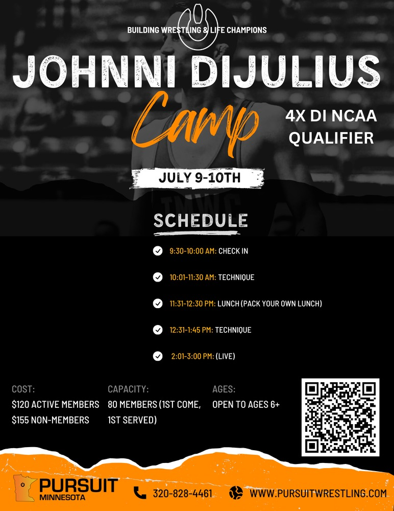 Camp | Johnni Dijulius  |  July 9-10th, 2024 (Tue+Wed)