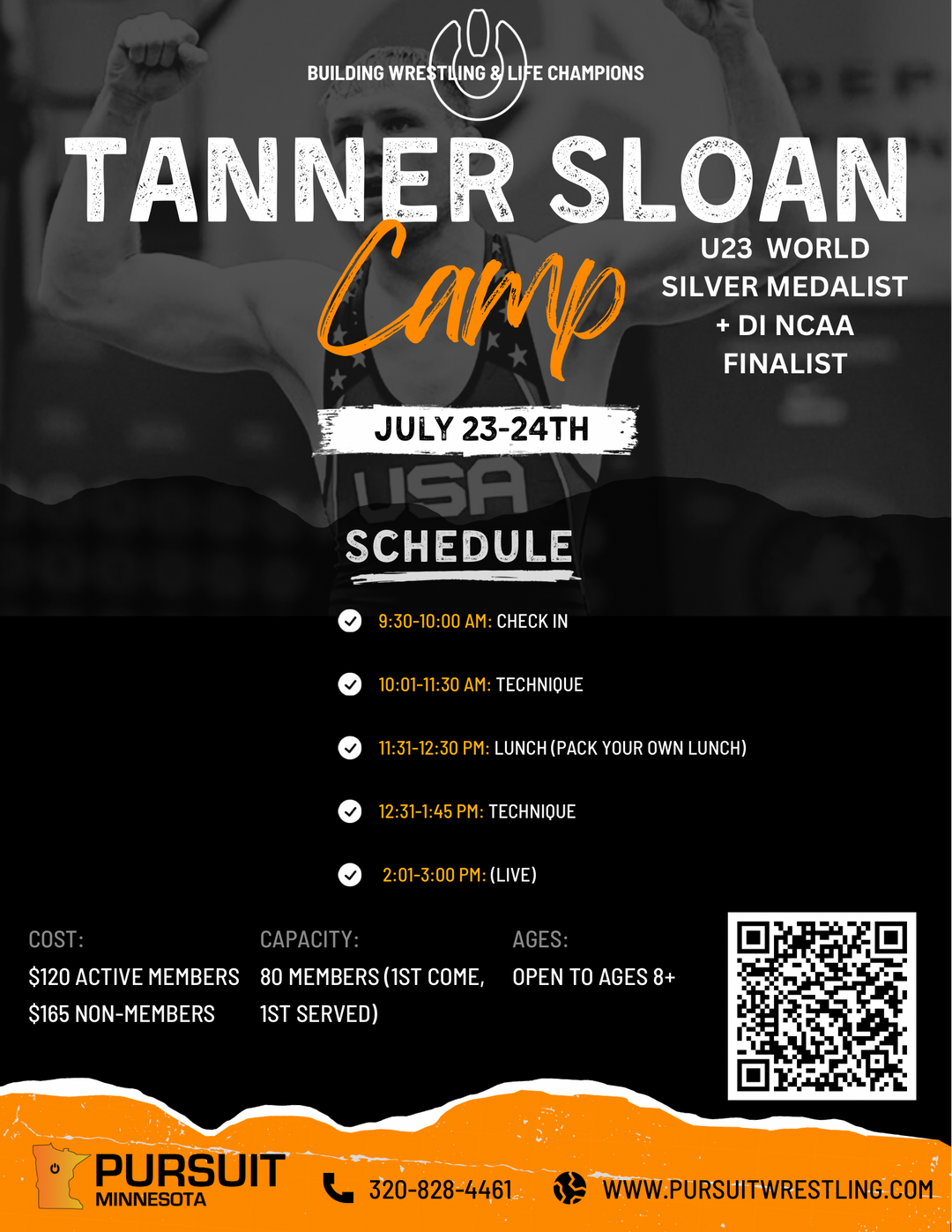 Camp | Tanner Sloan  |  July 23-24th, 2024 (Tue+Wed)
