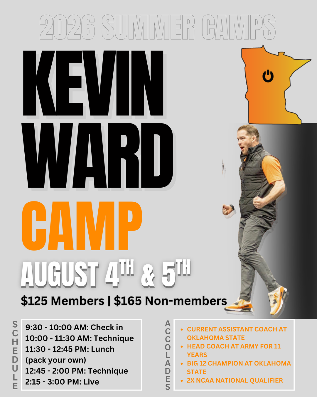 Camp | Kevin Ward |  August 4th & 5th, 2026 (Tuesday+Wednesday)