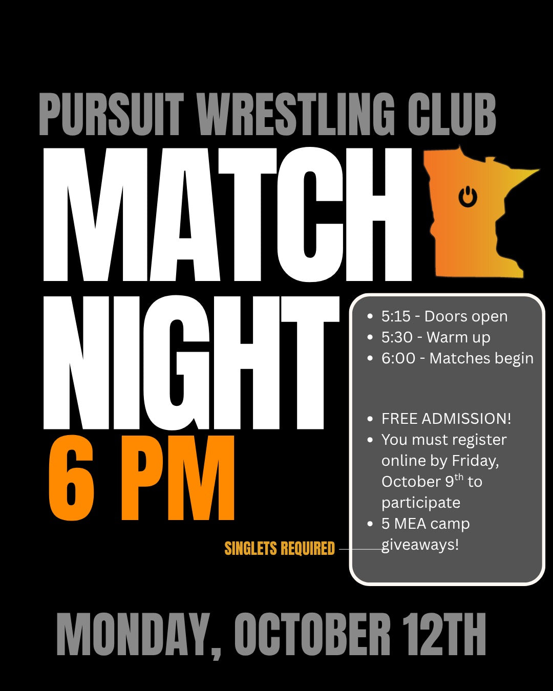 Free Match Night | October 12, 2026