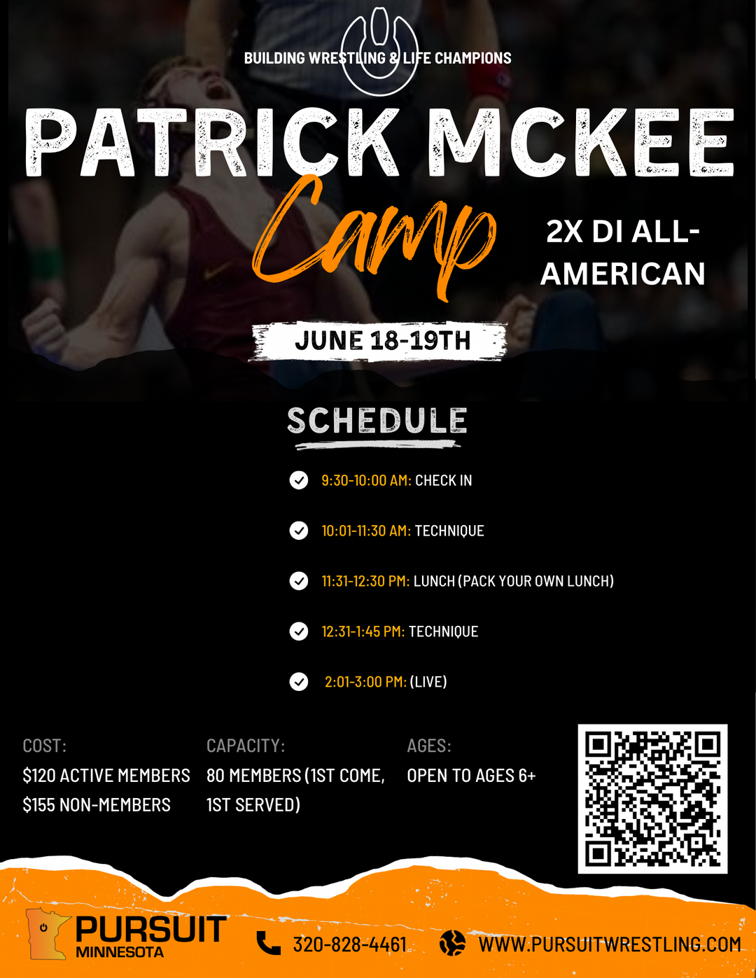 Camp | Patrick Mckee  |  June 18-19th, 2024 (Tue+Wed)