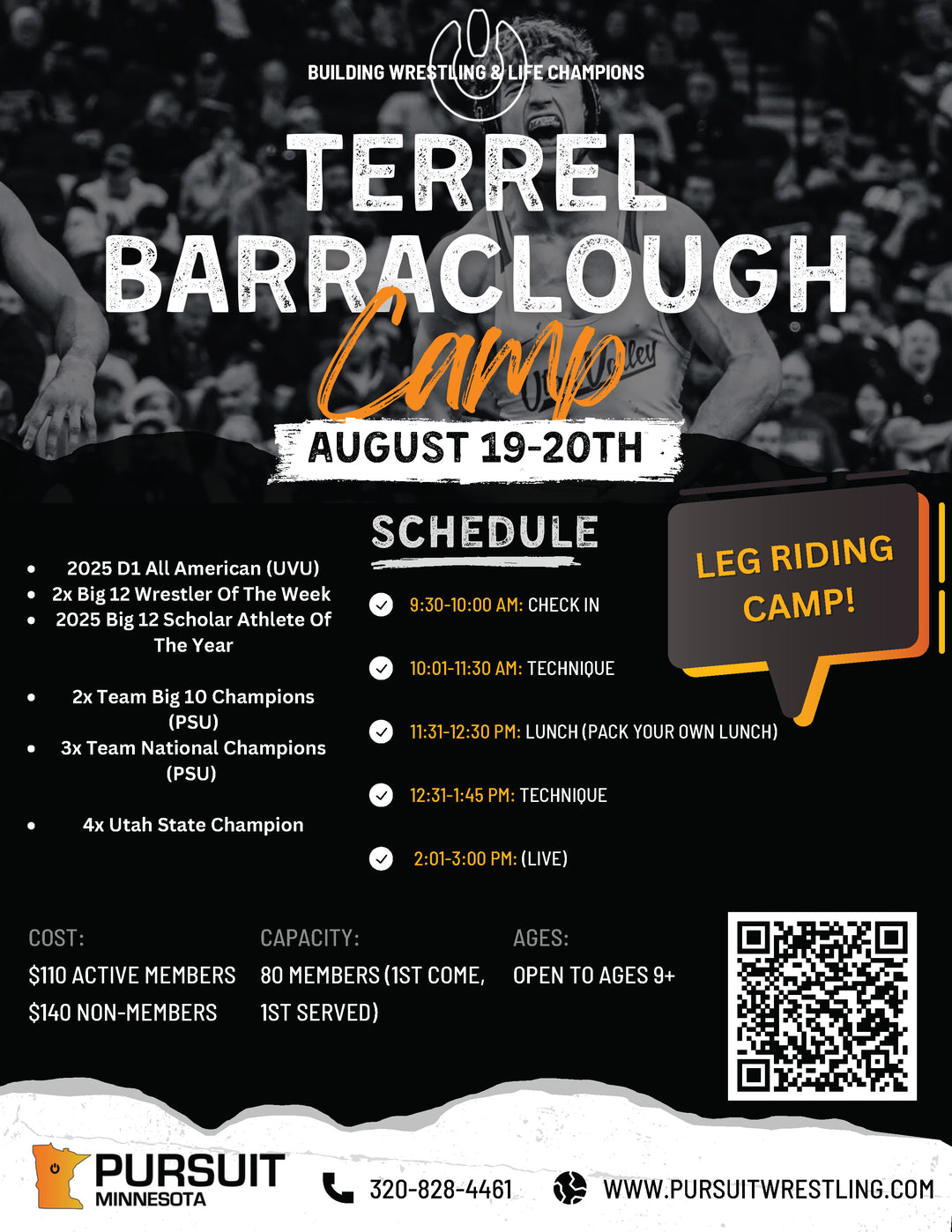 Camp | Terrel Barraclough  |  August 19th & 20th, 2025 (Tue+Wed)